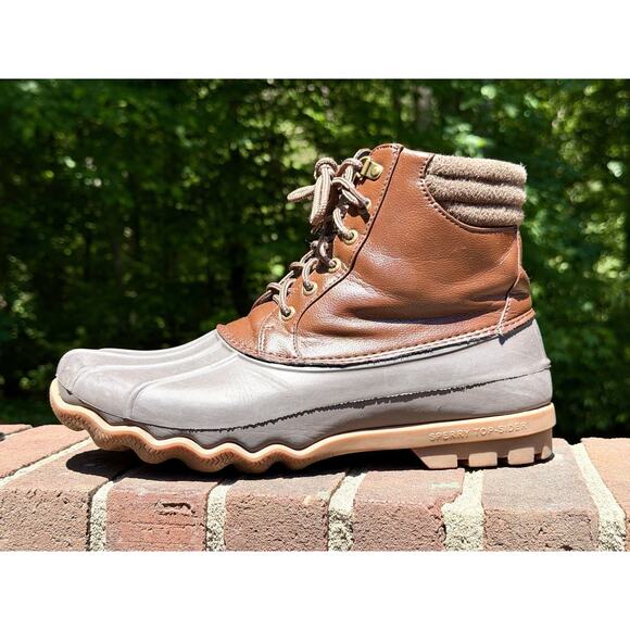 Sperry Avenue Men\'s Duck Boots Size 11 M Brown/Grey Waterproof Worn Twice! main image 9